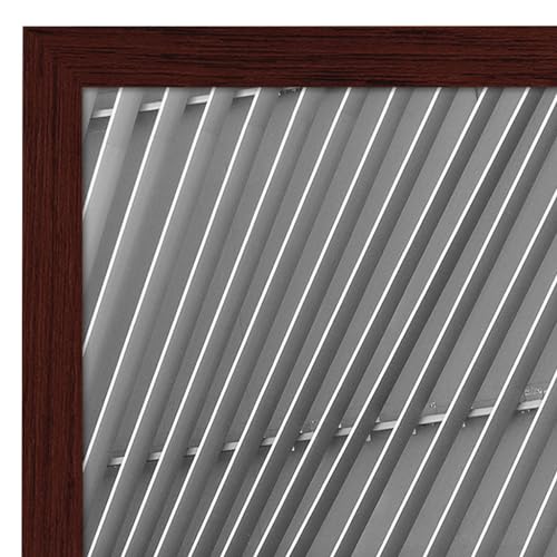 Americanflat 4x6 Picture Frame with Shatter-Resistant Glass - Streamline Collection - Thin Border Photo Frame for Tabletop and Wall Display - Hanging Hardware and Easel Stand Included - Mahogany