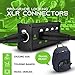 GEARit 4 Channel Multi Network 3-Pin XLR/DMX/AES-EBU to Ethercon-Compatible RJ45 Cat5/Cat6 Ethernet Extender for Live Stage, Sound, Lighting, Audio Recording Studio (1 Pair: 4 Male + 4 Female)