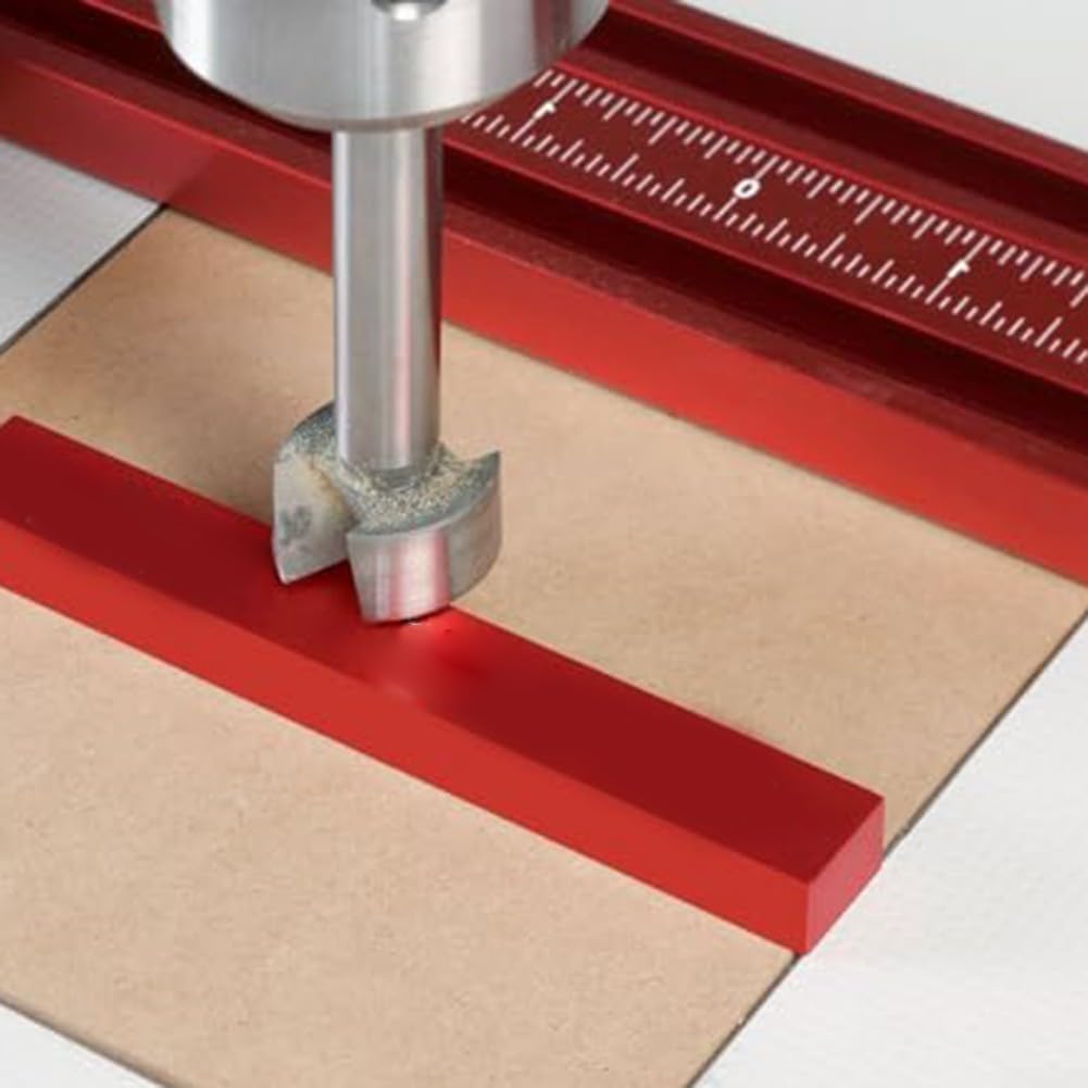Honseadek Juego de bloques de calibre para carpintería, Herramienta de medición de altura de aluminio, Bloques de configuración de precisión para sierra, Bloques espaciadores métricos para enrutador