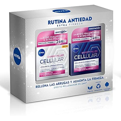 Set de Cremas Antiedad NIVEA Hyaluron Cellular Filler con Ácido Hialurónico Cover