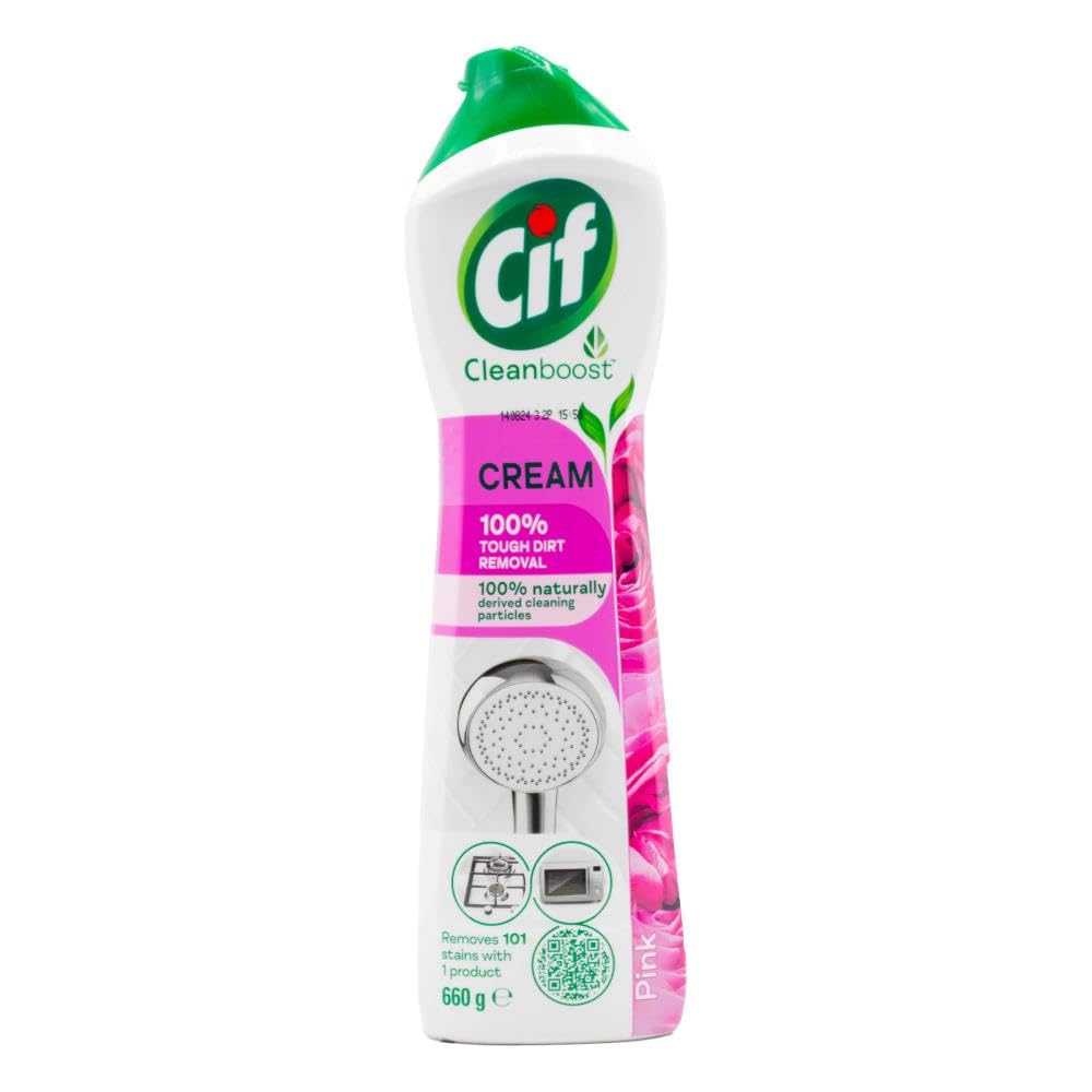 Cif Cream Multi Purpose Cleaner Clean Boost Pink 660g