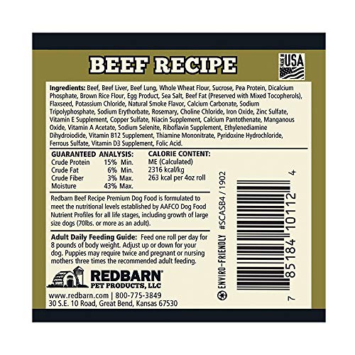 Image of Redbarn Beef Roll for Dogs 1-Count, 4oz