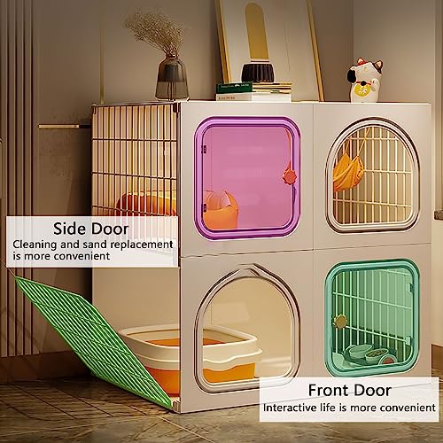 Armoire pour chat détachable pour sécuriser 1 à 3 chatons dans la maison