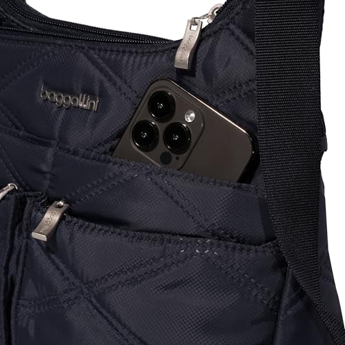Image of Baggallini Crossbody Travel Bag 11x8.5 Lightweight Water-resistant Nylon Handbag