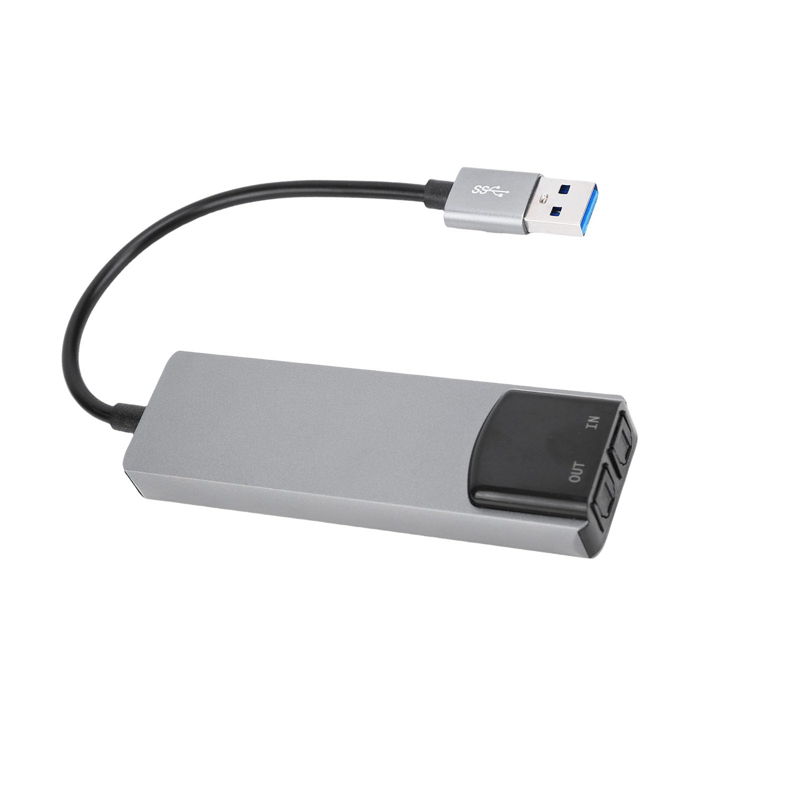Karta Dźwiękowa USB 7.1, Adapter USB 7.1, Zewnętrzna Karta Dźwiękowa do Laptopa PC z Wyjściem Cyfrowym SPDIF i Obudowa ze Stopu Aluminium