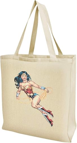 GRAPHICS & MORE Bolso de mano reutilizable de viaje con personaje de Wonder Woman