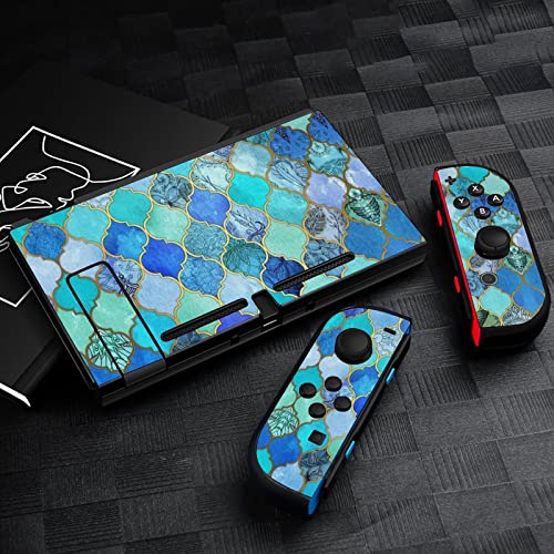 Moroccan Ottoman Trellis Floral Motifs Stickers Protective Film Sticker Personalized Full Wrap Sticker Compatible With Nintendo Switch #TOP4