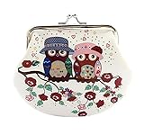 SÜSSE GELDBÖRSE - Süße Geldbörse Portemonnaie Geldbeutel Schminktasche Make-Up-Beutel Schlüsseltasche für Damen Frauen Mädchen (Münzbörse) - Maße: ca. B 14 cm x L 12 cm x H 2 cm - Gewicht: ca. 45 Gramm