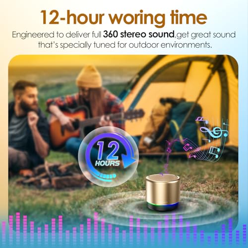 Image of Mini Bluetooth Speaker, Portable Wireless Speakers, Noise Reduction Mic