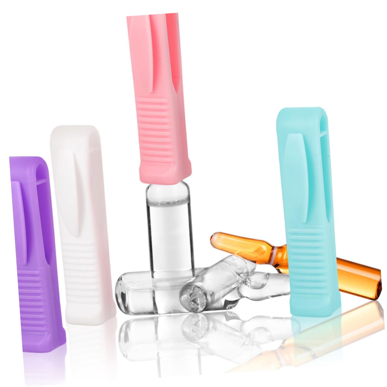 TOPBATHY Juego De 5 Miniabridores De Botellas Ergonómicos Con Diseño De Ranuras Para Ampollas Herramienta Hospitalaria (10 Unidades)