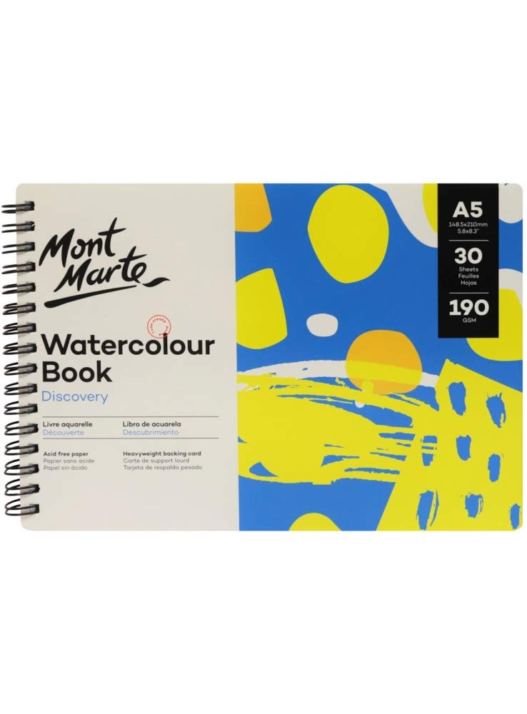 Mont Marte Discovery Watercolour Book A5 30 Sheets 190gsm (B08T1CYBDG) Amazon Price History, Amazon Price Tracker
