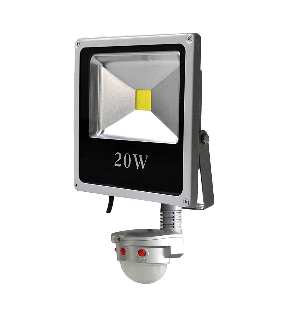 CristalRecord Proiettore LED Con Sensore 10W | Luce Bianco Freddo Per Esterno IP65 - 2