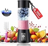 2025 Newly Upgraded Portable Smoothie Blender - Cordless Personal Blender Type-C Rechargeable, 13Oz Traveling Juice Cup BAP Free, 20,000Rpm Speed Powerful Blending, Freshly Squeezed in Sports/Office