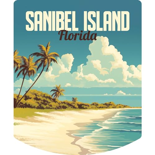 Imán decorativo diseño Sanibel Island Florida 3 pulg miniatura 1