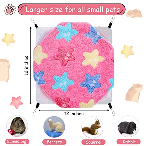Image of BOAO 2 Pcs Guinea Pig Rat Hammock Guinea Pig Hamster Ferret Hanging Hammock Pig Accessories for Small Animals Chinchilla Parrot Sugar Glider Ferret Squirrel