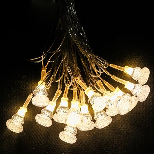 Image of Lexton Fairy 14 Snow Ball Shape LED String Light | 14 LED, Plug Sourced, 4 Meter Long | Suitable for Diwali, Birthday, Festival, Wedding, Party, Patio, Lawn, Restaurants (Pack of 1, Warm White)