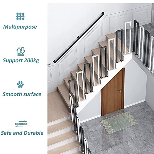Kit complet de fixation murale avec balustrades et poteau de clôture pour escalier