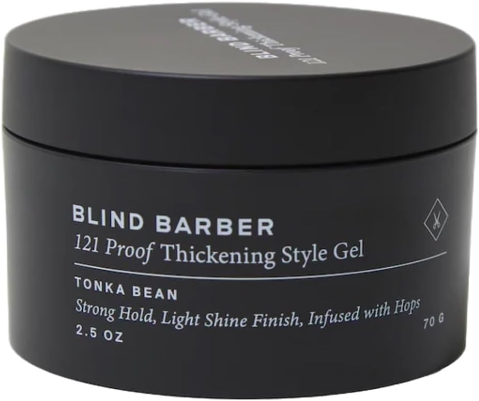 121 Proof Thickening Style Gel - Medium to Strong Hold Hair Gel - Water-Based for All Hair Types - Paraben & Sulfate Free Products for Men (2.5 Ounce)