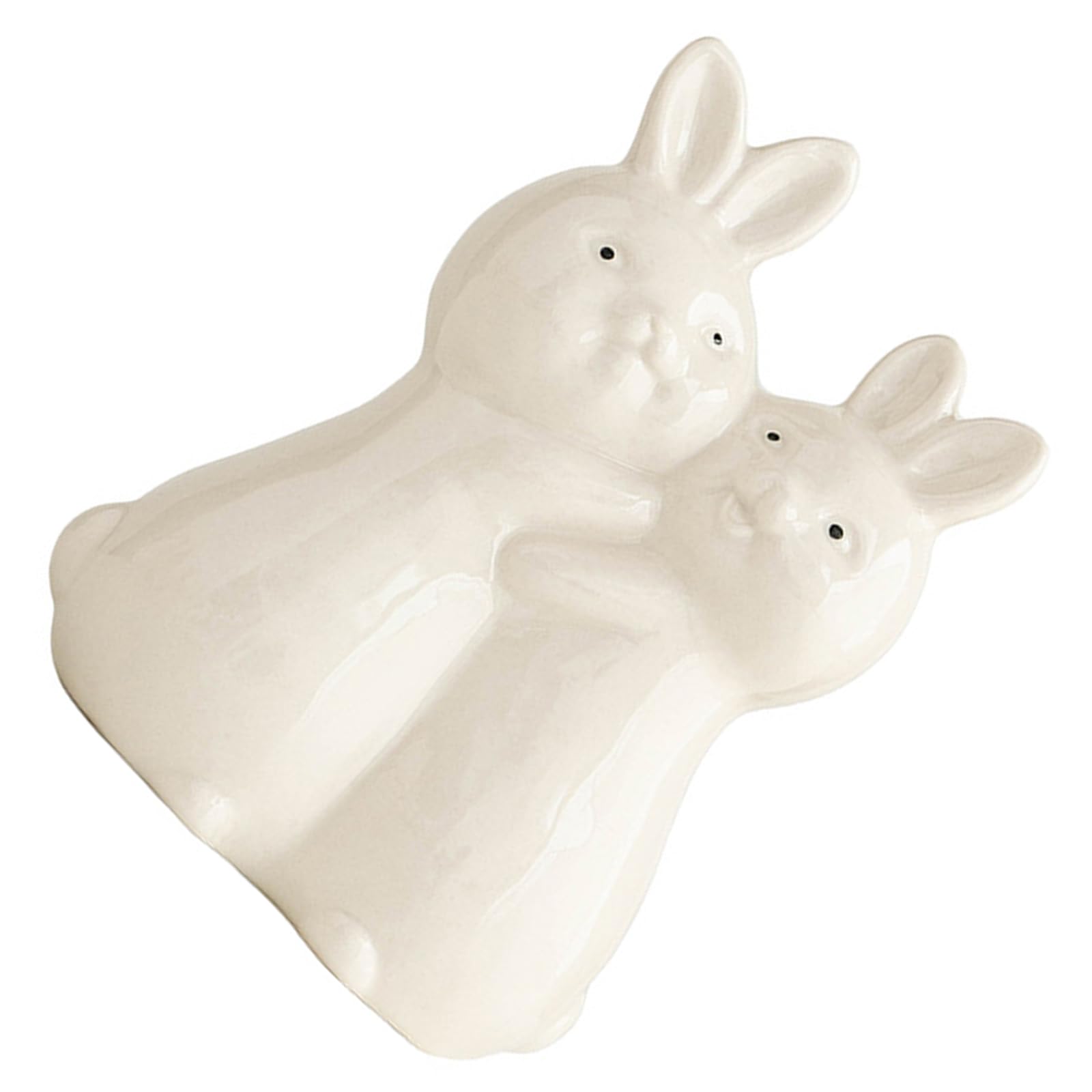 Kalttoy Handcrafted Ceramic Easter Rabbits Figurine for Desktop Decoration Fine Craftsmanship Ornament Rabbits Statue
