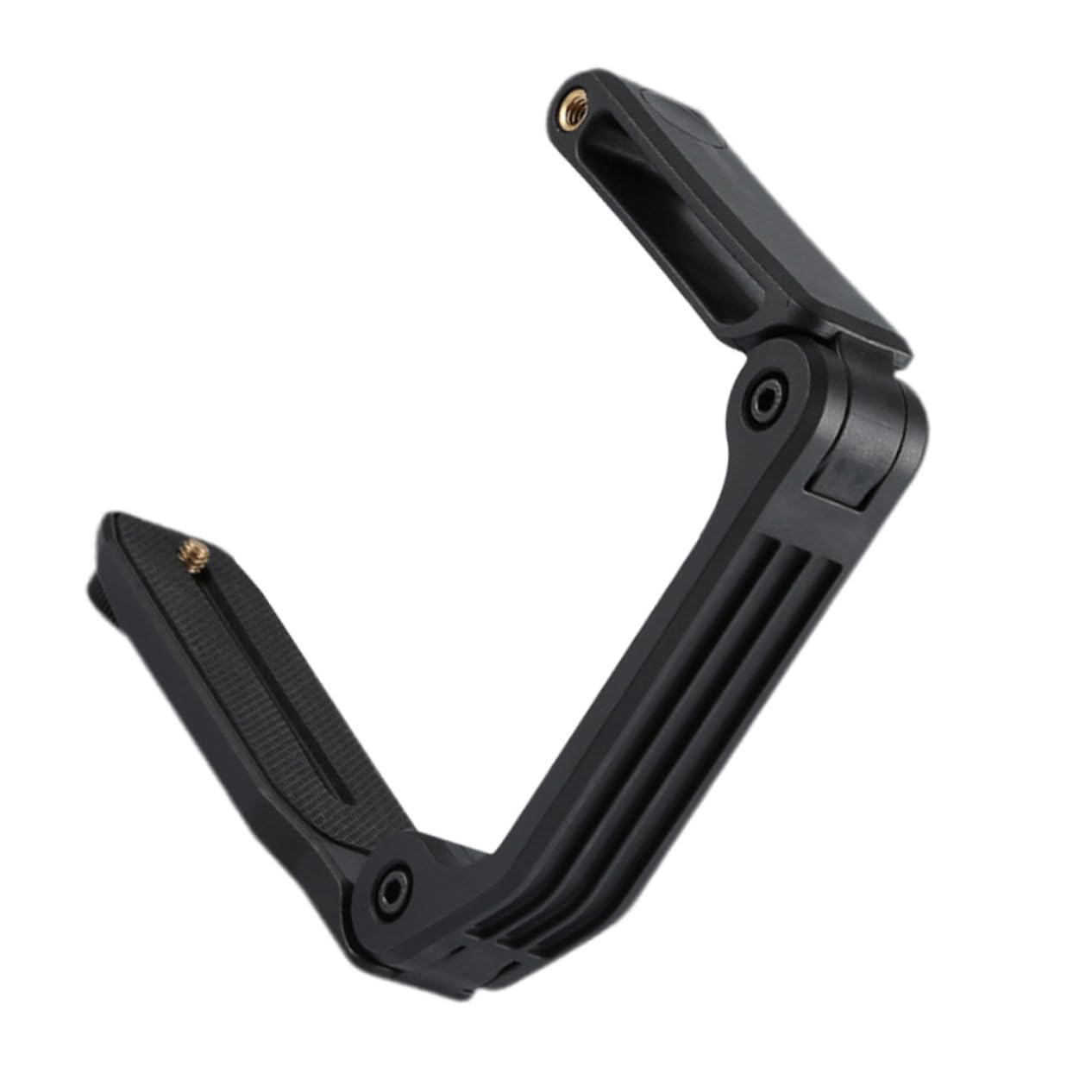 Stabilizzatore Video Manuale a U per Dslr e Camcorder Nero | Pa66 Nylon Fibra di Vetro, Scanalatura U e Foro Standard 1/4, 1 Pezzo Vite Scorrevole