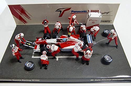 ミニチャンプスのF-1ピットストップレーシングジオラマ ミニチャンプス