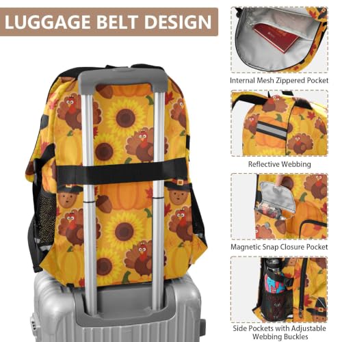 Mochila de Acción de Gracias estampada con motivos de cosecha 4