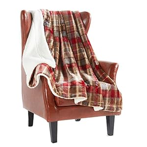 MERRYLIFE Plaid Sherpa Throw Blanket for Couch Ultra Plush Decorative Soft Colorful Plush Travel Chair Blanket Throws60 70Love Urban