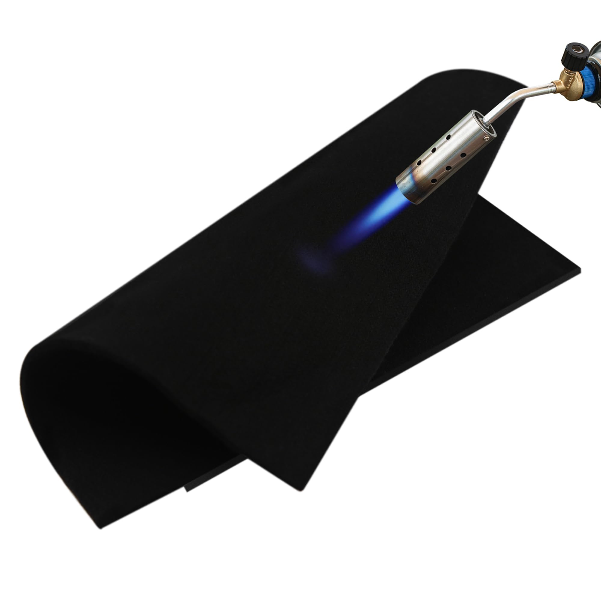 Welding Blanket Fireproof – Matace Carbon Felt Soldering Mat &amp; Pad, 5mm Flame Retardant Fabric, Heat Shield for Brazing, Stove Wick, Automotive Repair, HVAC Plumbing - 12x14 Inch, 2 Pack, Black