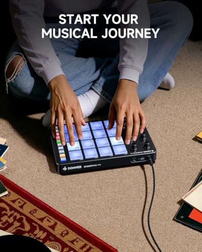 Donner MIDI Pad Controller Beat Maker Machine, USB MIDI Controller Drum Machine with 16 Velocity-Sensitive Beat Pads, 8 Assignable Knobs and Music Production Software, STARRYPAD PRO - image 7