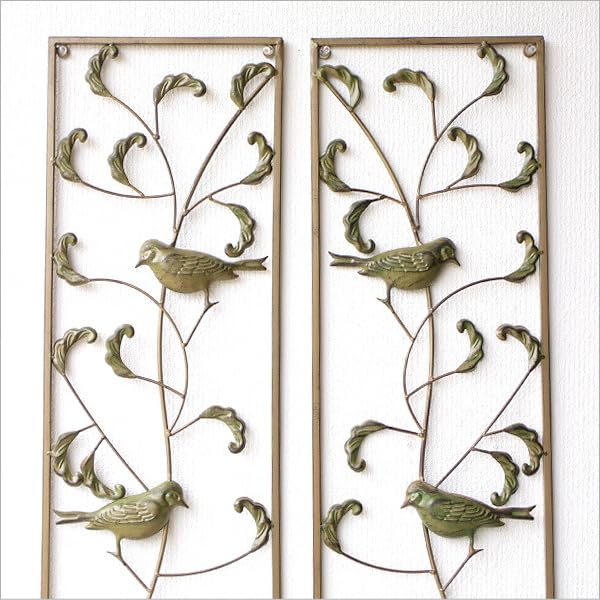 Amazon.co.jp: 壁飾り アイアン アートパネル 鳥 壁掛け インテリア