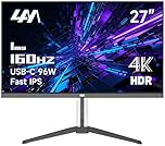 4AM 4X27U ゲーミングモニター(27インチ/4K/IPS/160Hz/1ms/PS5対応/USB-C 96W給電/HDMI2.1/DP1.4/HDR600/VRR/KVM/VESA100) メーカー2年保証