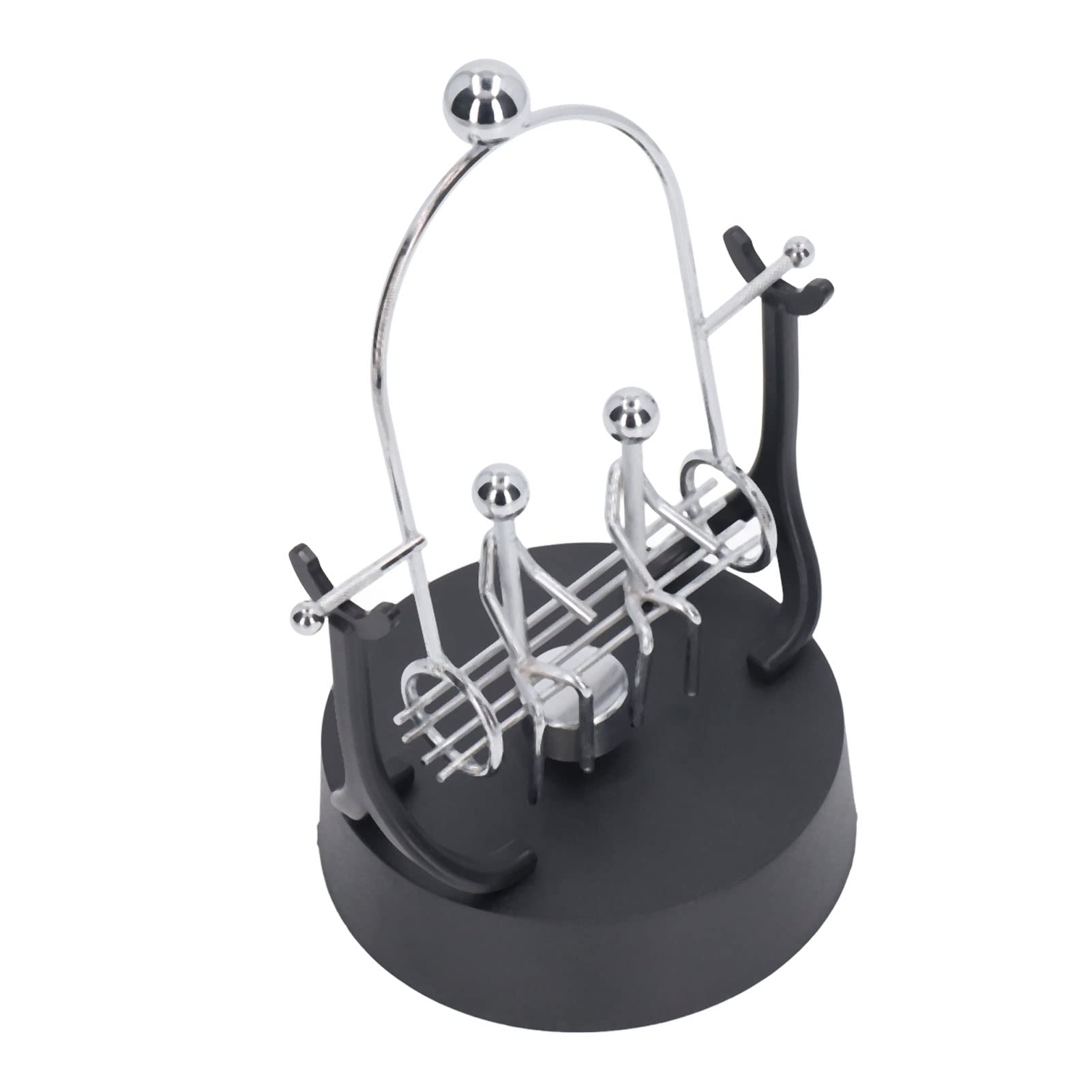 Perpetual Motion Machine Couples Swing Shape Iron Art Electroplating Perpetual Motion Model for Office Desk Perpetual Motion Machine