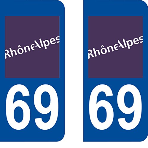 Autocollant Plaque Immatriculation Bouches-du-Rhône 13 - Lot De 2 Stickers Voiture Camion Caravane - 3