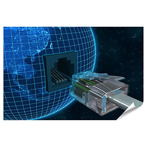 islandburner Imagen Póster Planeta Tierra Conectar Networking Teamwork para Oficina en casa, etc. Impresión fotográfica premium