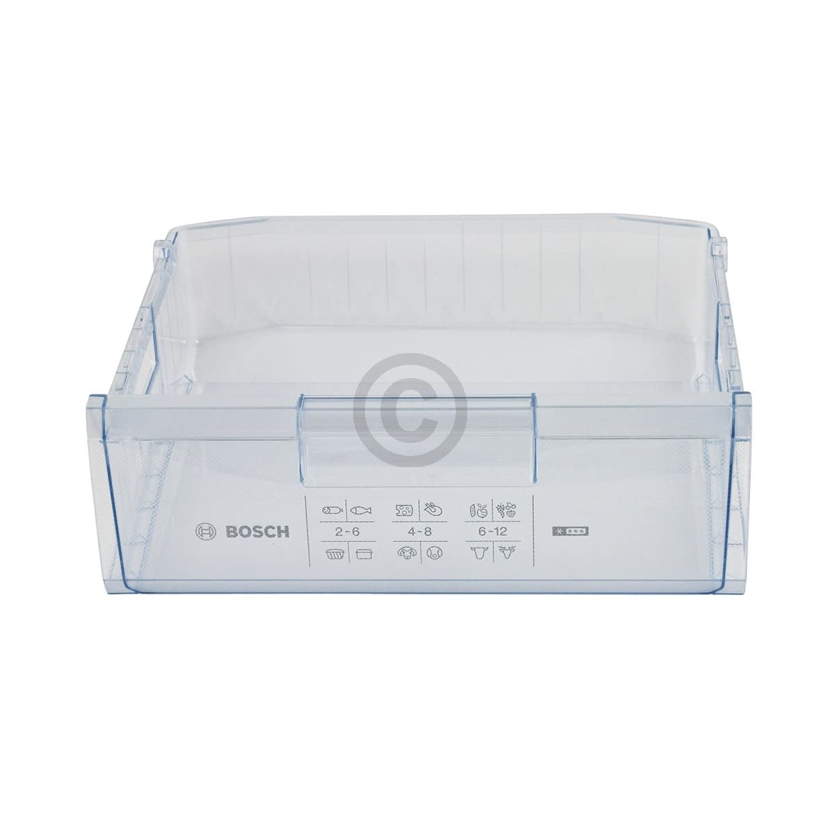 Cassetto compatibile con BOSCH 00660069, contenitore per congelatore, 450 x 155 x 395 mm, per congelatore