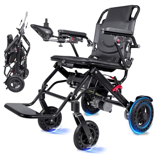 20+ Mile Range Foldable Electric Wheelchair