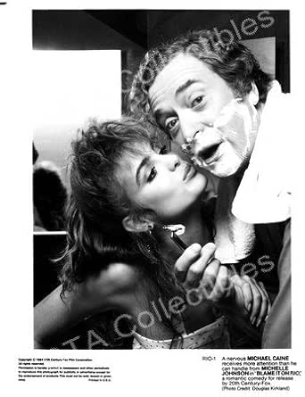 MOVIE PHOTO: BLAME IT ON RIO-1984-MICHAEL CAINE-MICHELLE JOHNSON-B&W FN