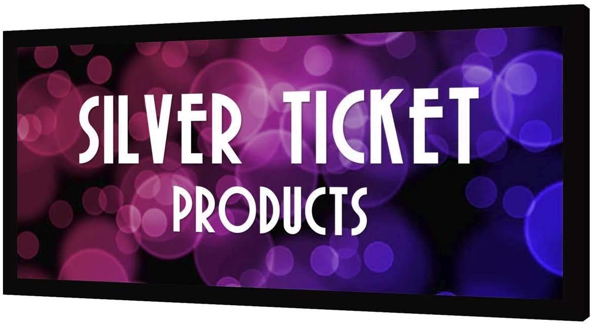 Silver Ticket Products STR Series 6 Piece Home Theater Fixed Frame 4K 8K Ultra HD HDTV HDR & Active 3D Movie Projection Screen 2.35:1 Format 115 Diagonal High Contrast Material STR-235115-HC product thumbnail 3