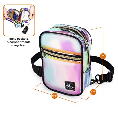 Image of Crossbody Sling Bag for Women Men 5in1 Multi-Use from Recycled Polyester Belt Bag Cross Body Backpack Fanny Pack Purse