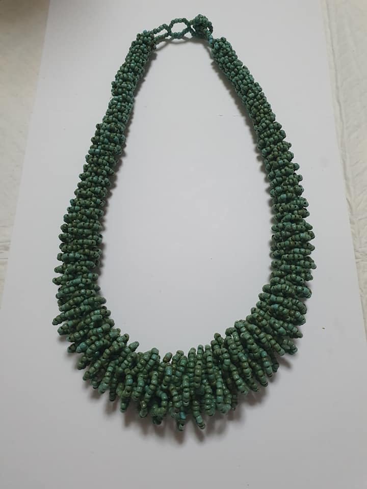 Collier coralliens art11 de 60 cm réglable en acier argenté et cordon