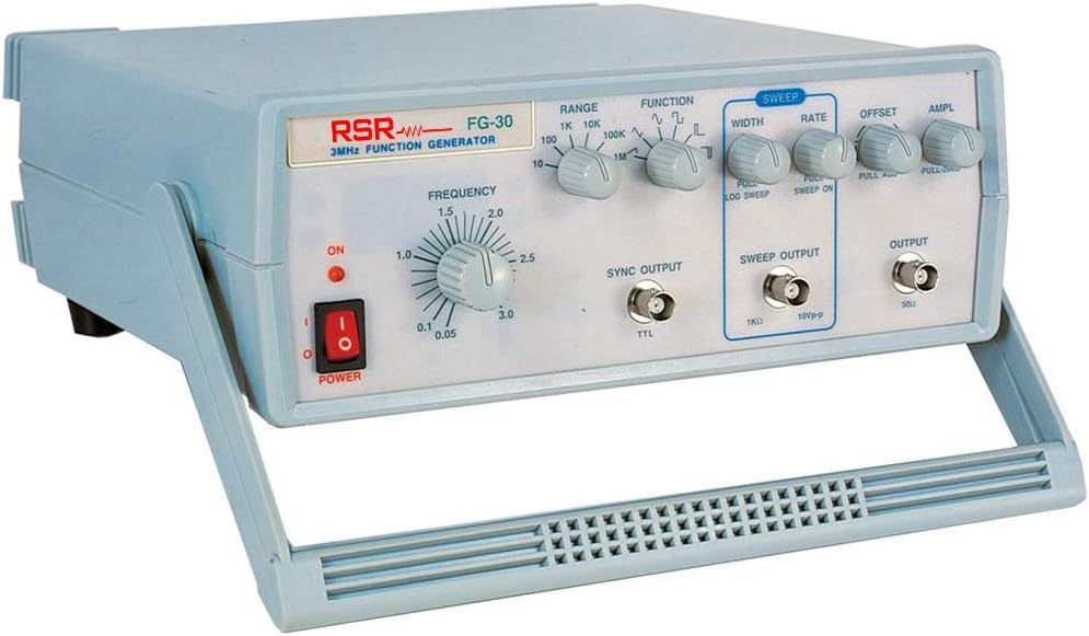 RSR Sweep Function Generator 0.5Hz ~ 3MHz Frequency Range with Six Waveform Functions