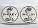 2 Ford Mustang Shelby Cobra Black & White Die Cut Decals by SBD DECALS