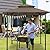 MEWAY 8x5 Outdoor Grill Gazebo Canopy, BBQ Canopy Gazebo Tent for Patio,Barbecue,Brown