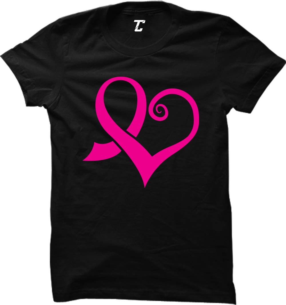Pink Ribbon Heart - Breast Cancer Awareness Women's T-Shirt