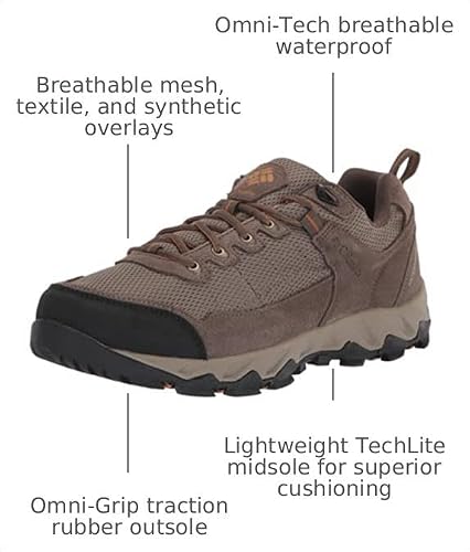 Columbia Columbia Men's Valley Pointe Waterproof Hiking Shoe, Pebble/Canyon Gold, 8 Wide