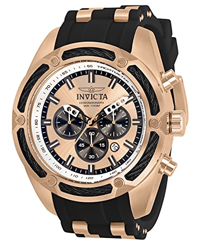 Invicta Men's 31066 Bolt Quartz Chronograph Rose Gold Dial Watch