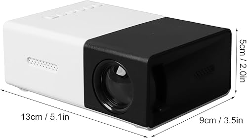 Miniatura 8 de Proyector para niños, 1080P HD, mini proyector LED de ángulo de proyección portátil ajustable para cine en casa, pantalla grande, enchufe