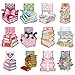 RUBOAOA Cute Magnetic Bookmarks, 12 Pcs Floral Magnet Bookmark Clips, Planner Page Marker Gifts for Reading Women Men Students Book Lovers