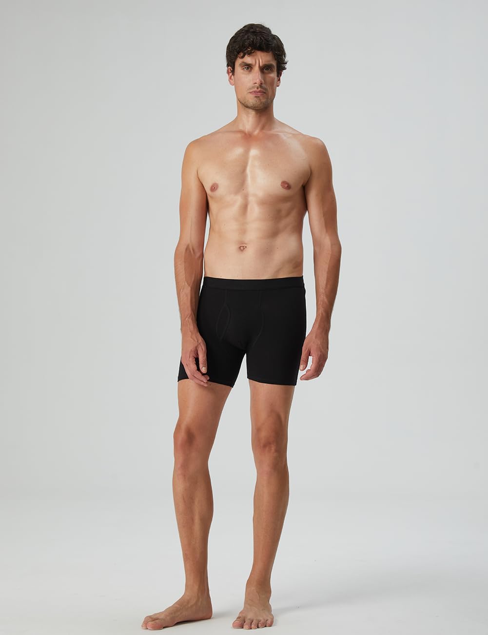 Natural Feelings Boxer Briefs Mens Underwear Men Pack Soft Cotton Open Fly Underwear - Image 2