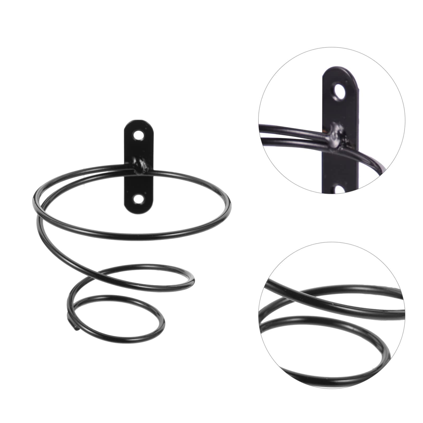 Hemoton 2pcs Wall Mounted Wine Rack Stylish Single Bottle Holder Modern Wine Storage for Kitchen Bar Dining Room Decorative Spiral Design for Home Organization